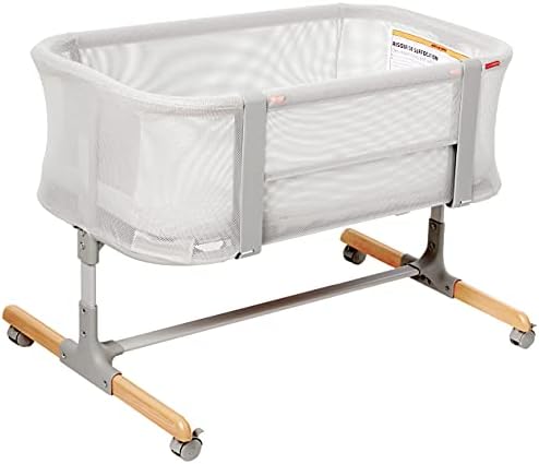 Baby Bassinet, Cozy Up 2-in-1 Bedside Sleeper & Bassinet, Grey