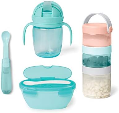 Baby Easy-Pack Feeding Travel Essentials 6 Piece Set Soft…