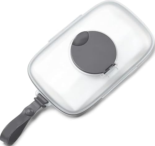 On-The-Go Wipes Dispenser, Grab & Go, Grey