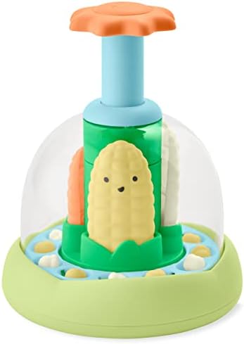 Press & Spin Baby Toy, Farmstand What's Poppin Corn Spinner