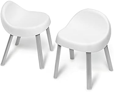 Toddler's Activity Chairs, Set of 2, Metal, White