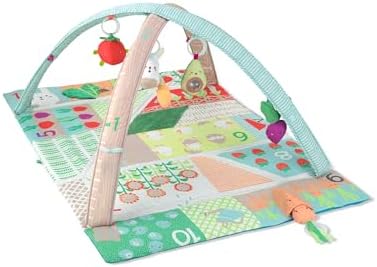 Tummy Time Mat, 3-in-1 Activity Baby Play Gym, Age 0-2y…