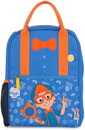 x Blippi Toddler Backpack with Adjustable Padded Straps…
