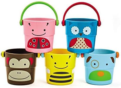 Zoo Stack and Pour Buckets, Rinse Cups, Multi